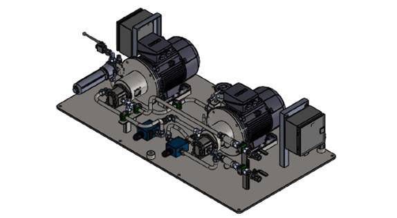 Hydraulic oil filteration unit